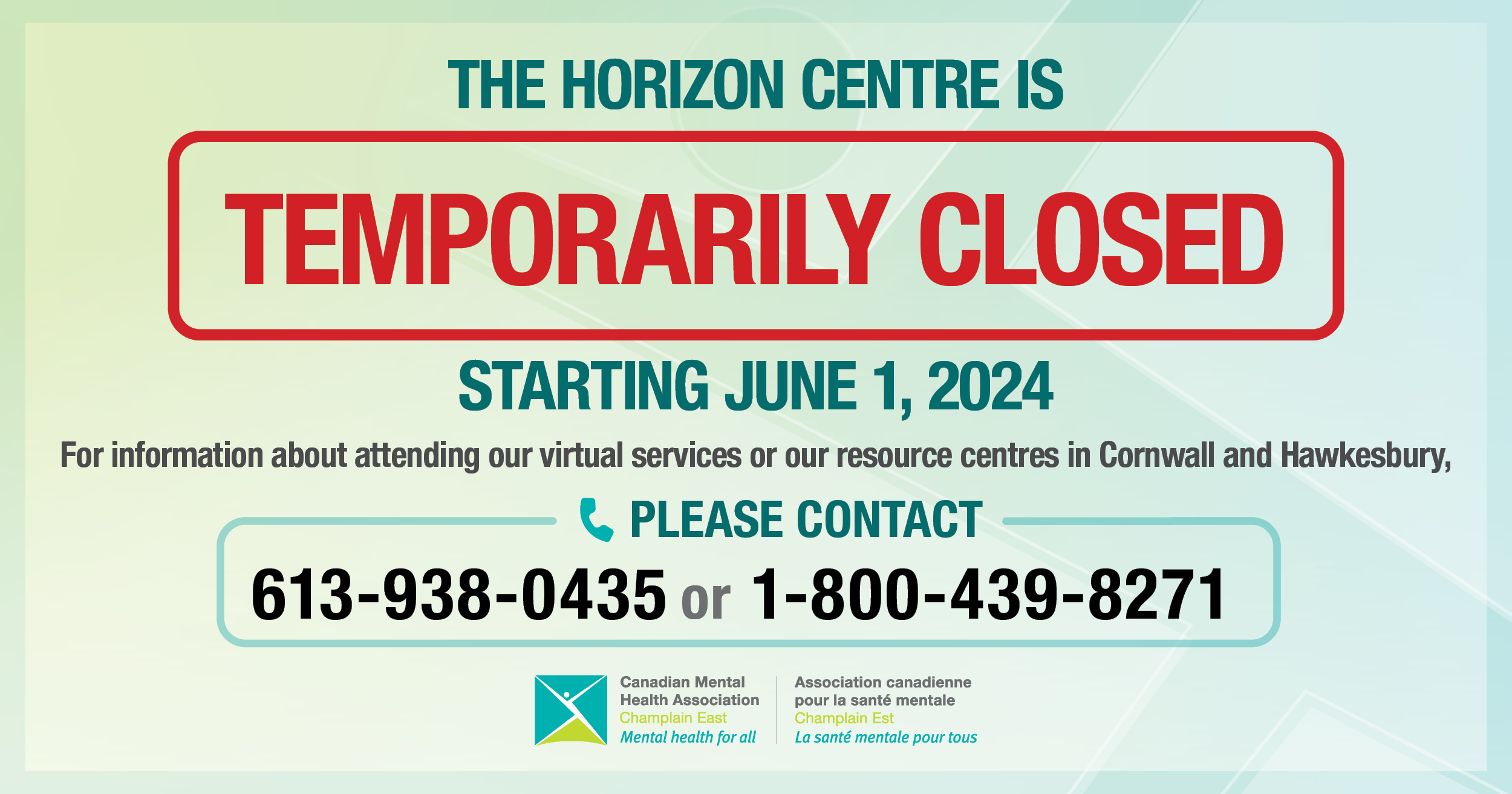 social shared CE Horizon Centre Temp Close
